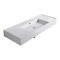 Rectangular Ceramic Wall Mounted or Vessel Sink With Counter Space